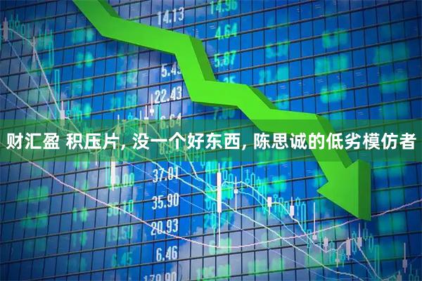 财汇盈 积压片, 没一个好东西, 陈思诚的低劣模仿者